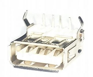 Gniazdo USB typ A, złącze, port kątowy THT do PCB