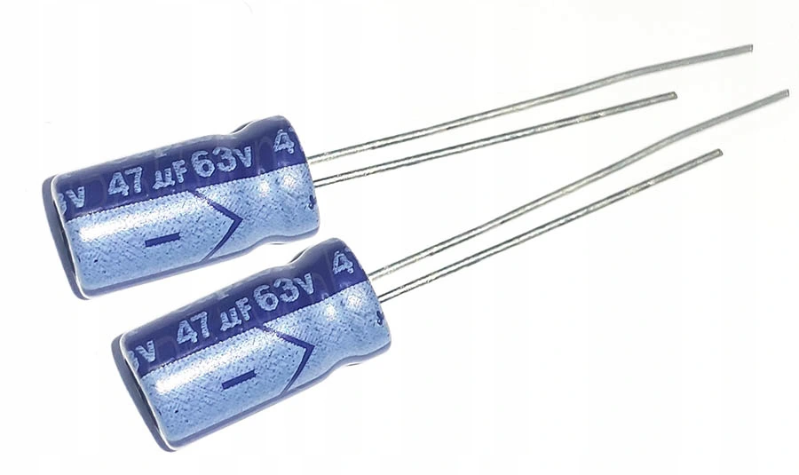 2x Kondensator elektrolityczny 63V / 47uF (47µF)