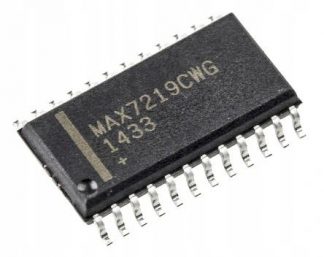 Sterownik MAX7219CWG: 64xLED, 8x8 matryca, SMD-24