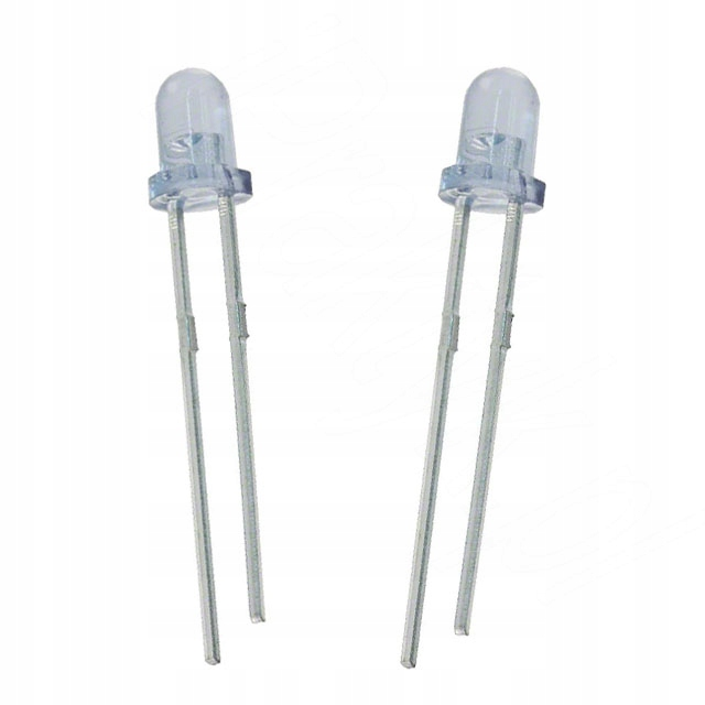 Komplet: 2x Dioda Podczerwieni, 3mm, LED IR 940nm!