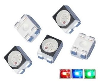 5x dioda RGB LED, 3528 (1210), wspólna Anoda(+)